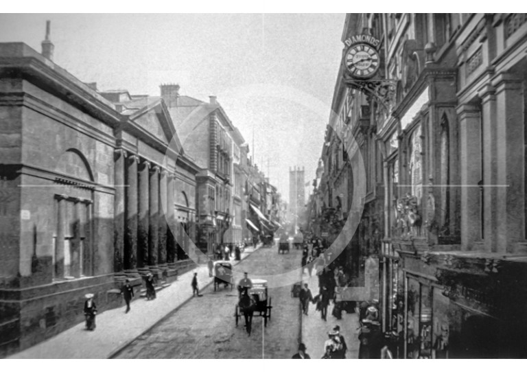 Bold Street, looking towards St Luke's Church